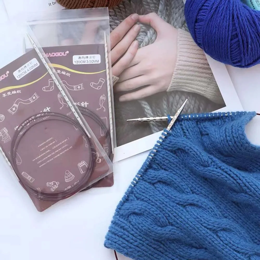 2.0-5.0mm Nylon thread Square Knitting Needles