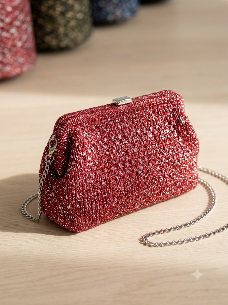 Cristallo 8000 – Premium Italian Glitter Yarn 100g