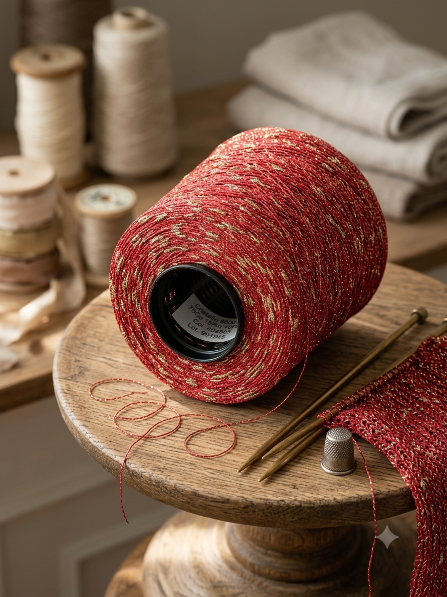 Cristallo 8000 – Premium Italian Glitter Yarn 100g