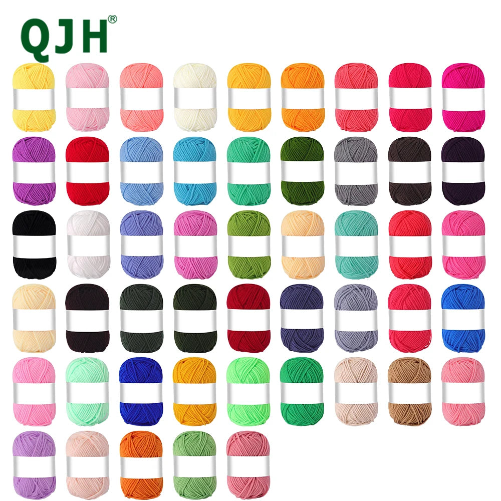 4-Ply Milk Cotton Yarn – 25/50pcs