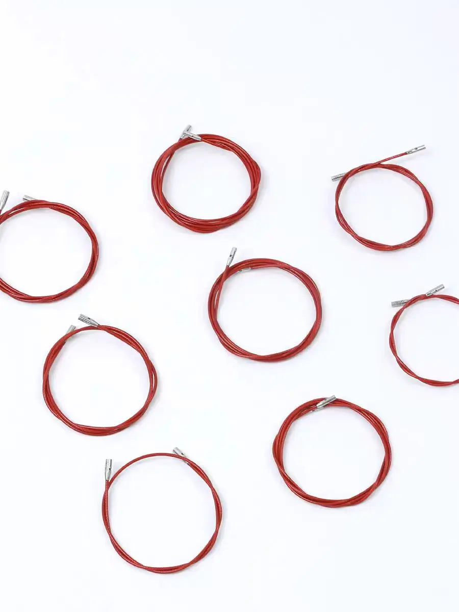 1Piece Original ChiaoGoo TWIST Red Interchangeable Knitting Needles Cable Spokes Cord ChiaoGoo Memory-Free Nylon Steel Cables