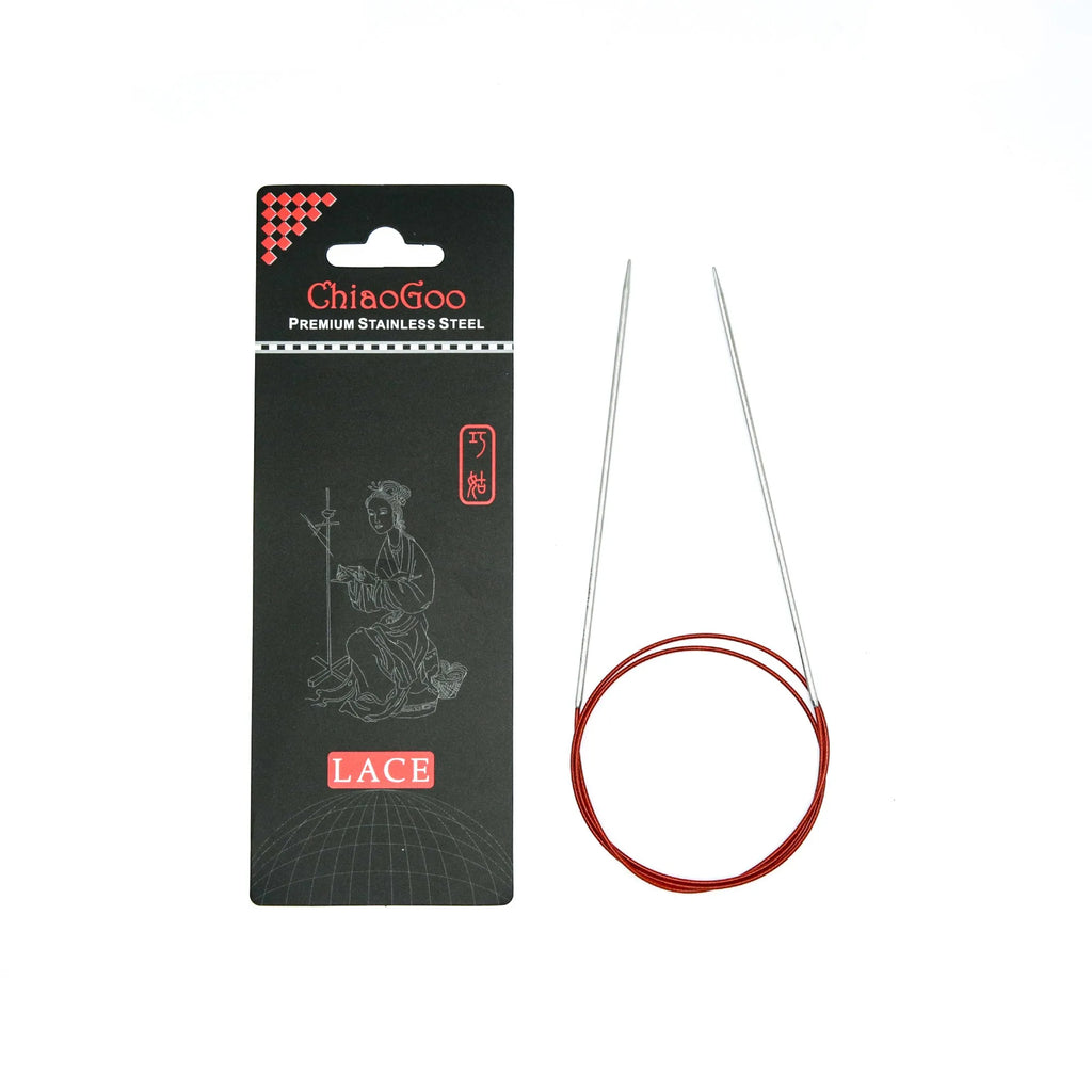 Original ChiaoGoo 80cm Premium Stainless Steel Circular Knitting Needles