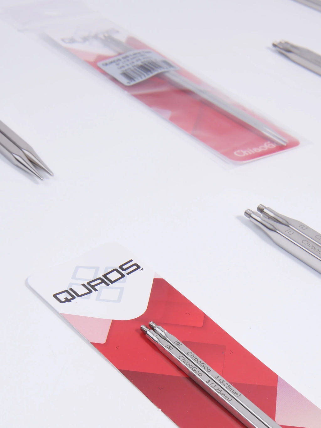 1Pair Premium ChiaoGoo Stainless Steel Cube Knitting Needles