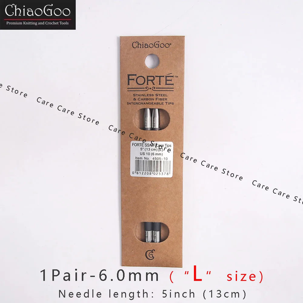 1Pair ChiaoGoo 13cm/5Inch FORTE Knitting Needles