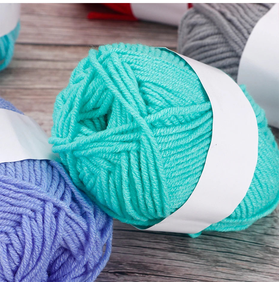 4-Ply Milk Cotton Yarn – 25/50pcs