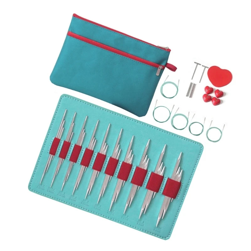 10Pairs Interchangeable Circular Knitting Needle
