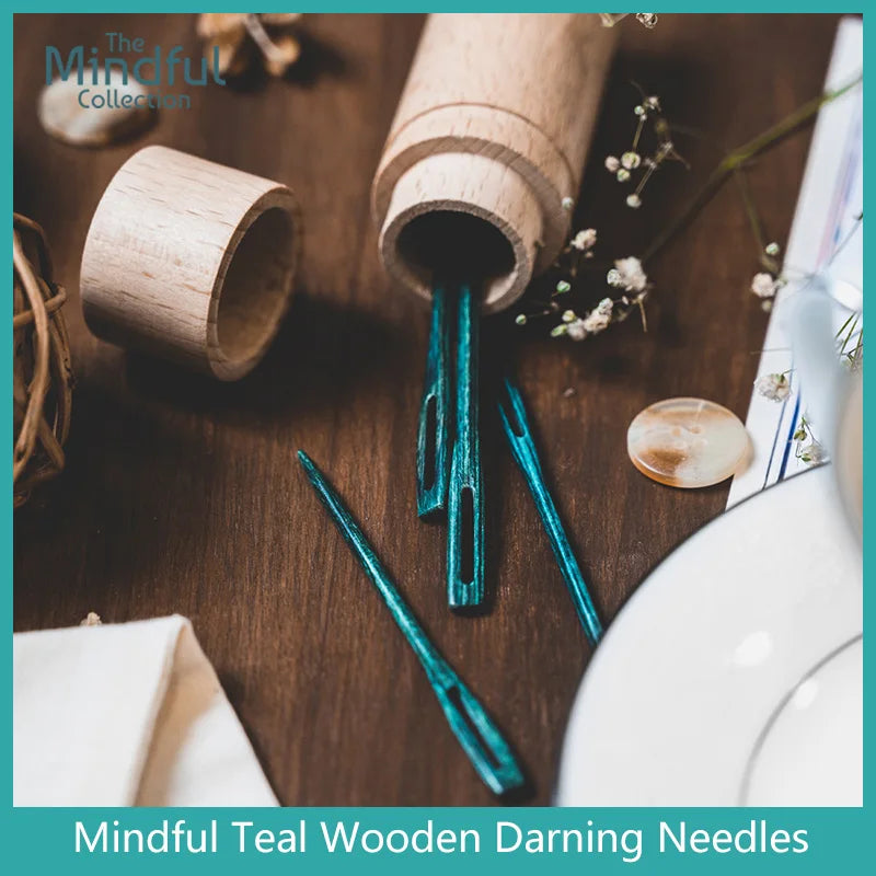 Knitters Pride Mindful Collection The Teal Wooden Daring Needles