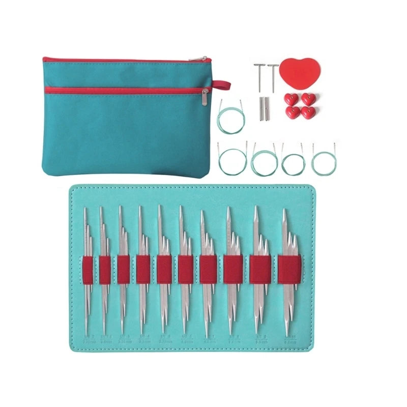 10Pairs Interchangeable Circular Knitting Needle