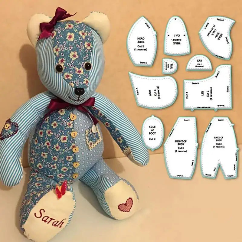 Memory Bear DIY Sewing Template Set
