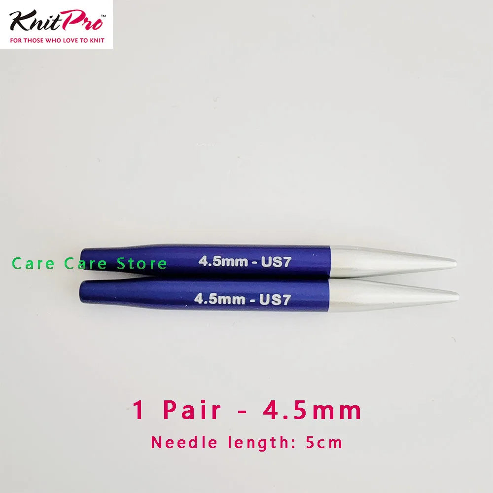 1Pair KnitPro Zing 5cm Interchangeable Circular Knitting Needls