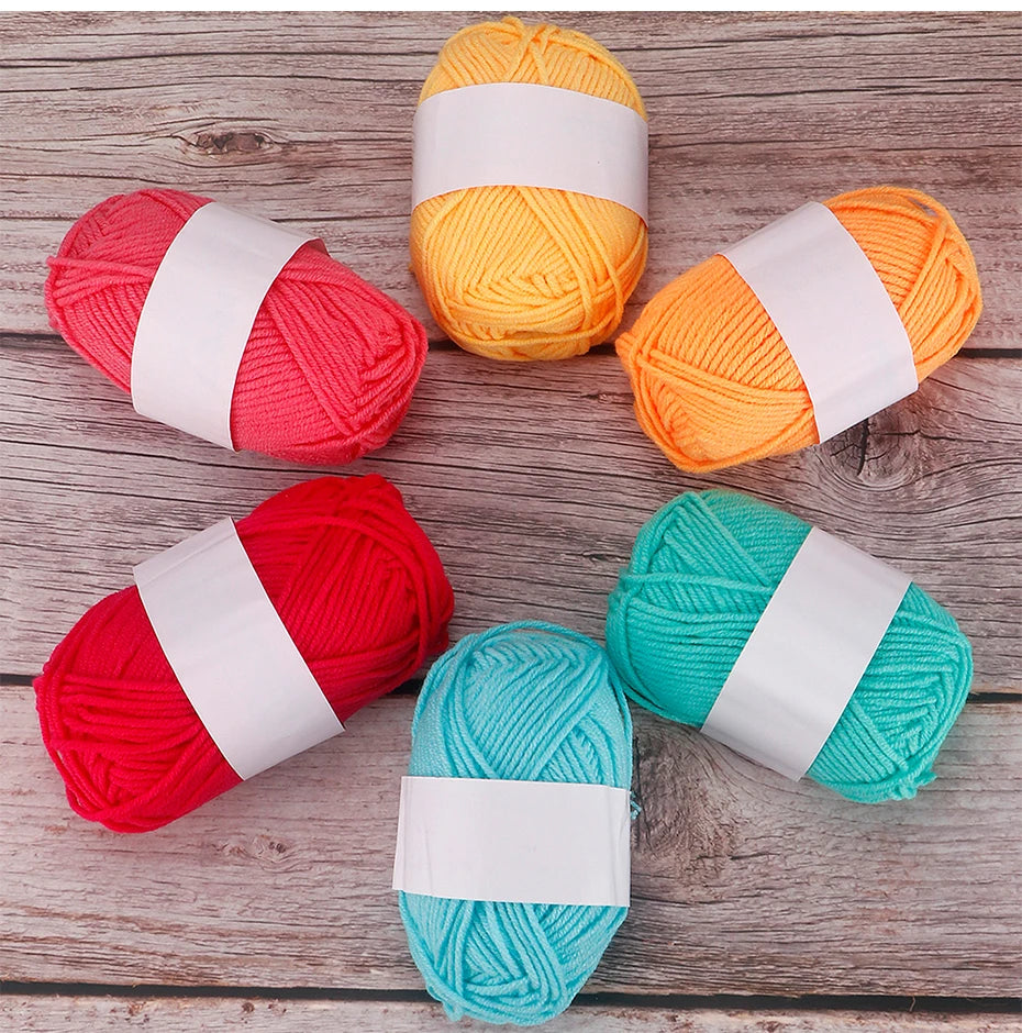 4-Ply Milk Cotton Yarn – 25/50pcs