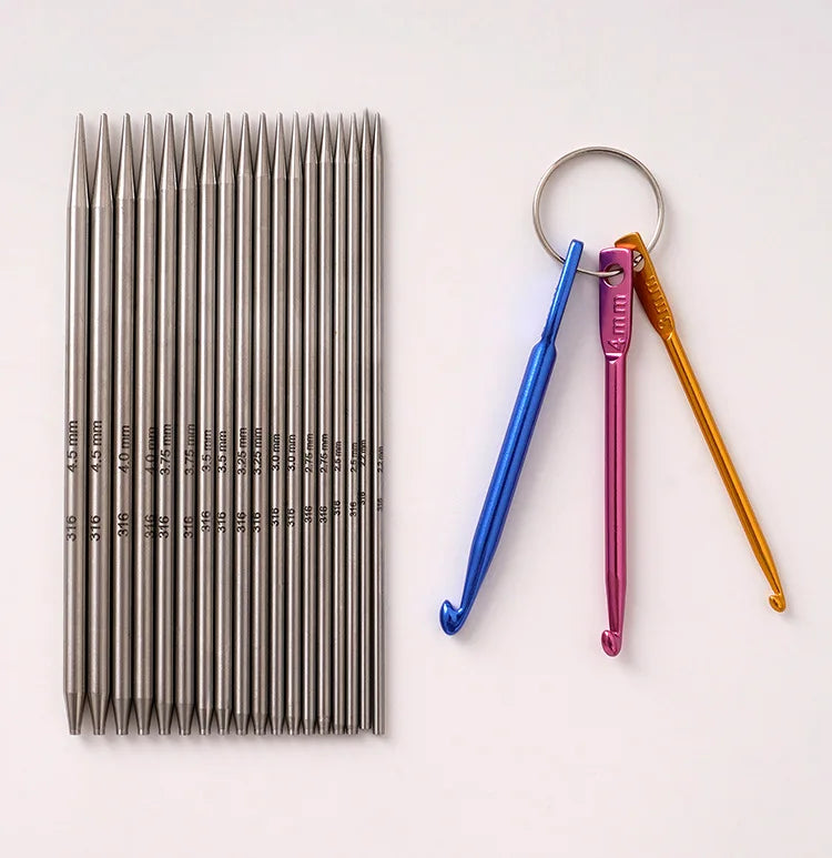 9 Pairs (2.2-4.5mm) Detachable Circular Needles Set