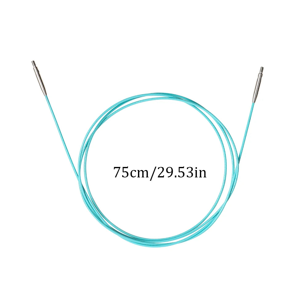 Interchangeable Circular Knitting Needles 2-5mm Detachable Stainless Steel Crochet Knitting Tool DIY Handmade Weaving Crafts Kit