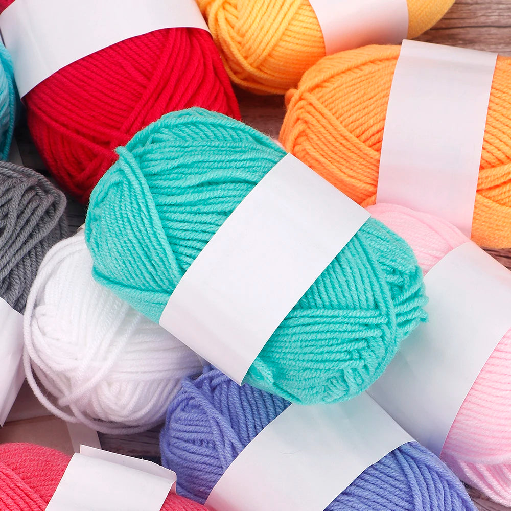 4-Ply Milk Cotton Yarn – 25/50pcs