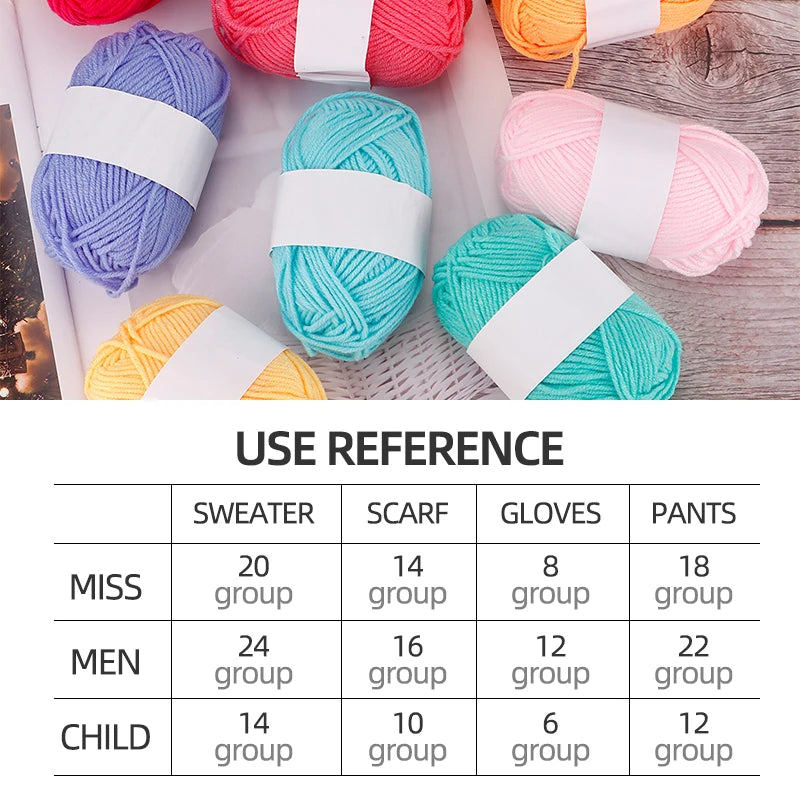 4-Ply Milk Cotton Yarn – 25/50pcs