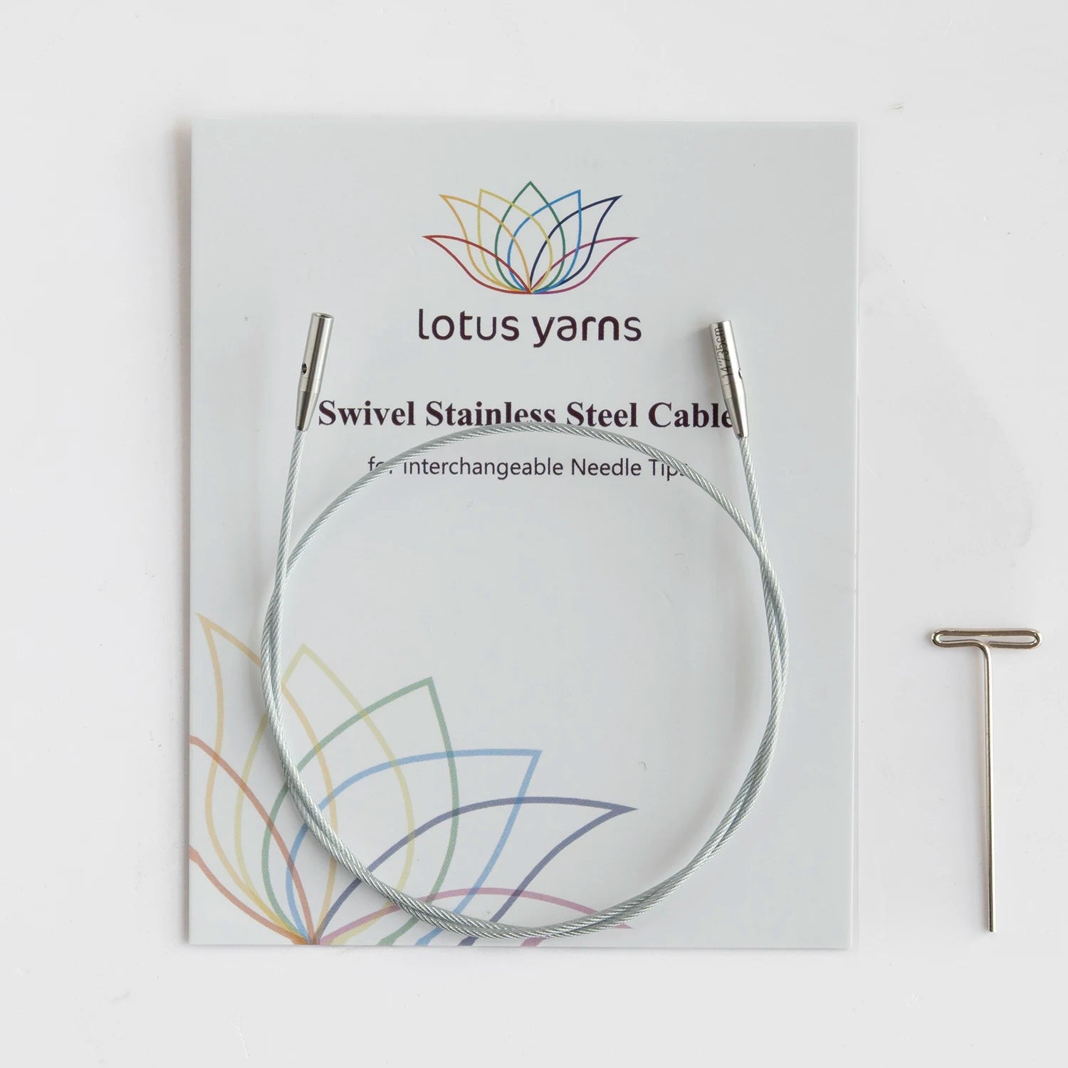 Lotus Yarns 360°  Silver Swivel Cables