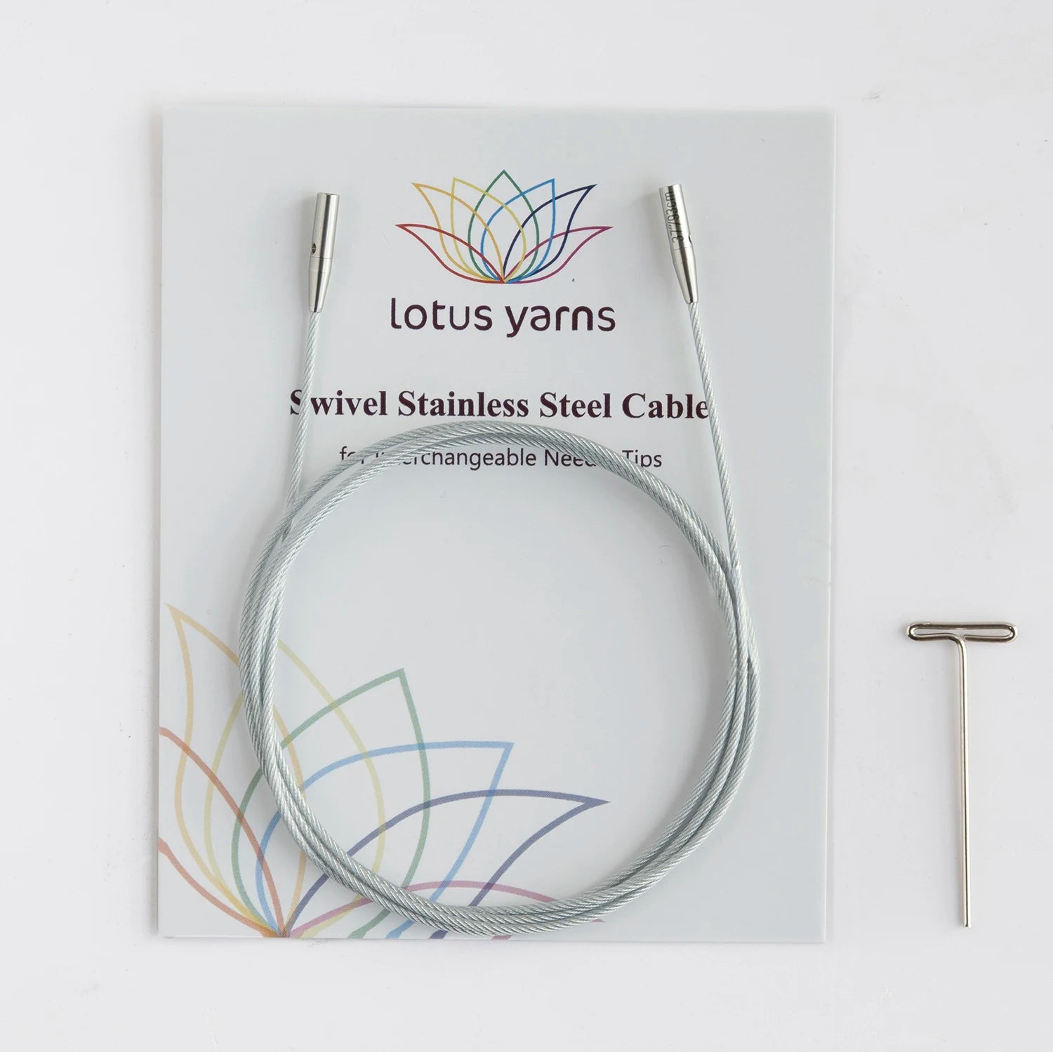 Lotus Yarns 360°  Silver Swivel Cables