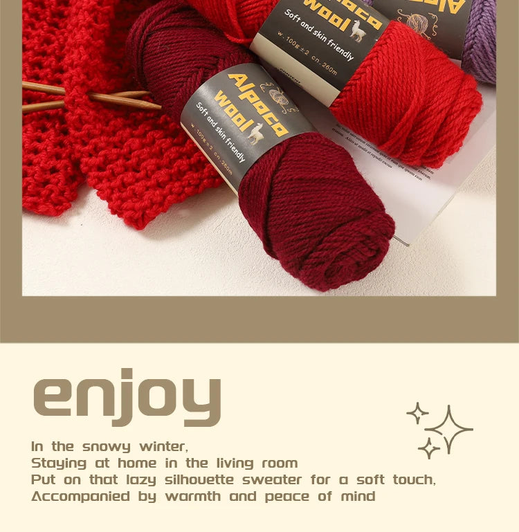 Alpaca Wool Chunky Yarn 500g – 5 Pack