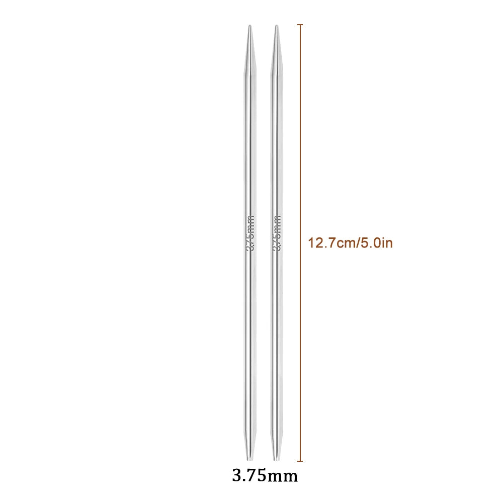 Interchangeable Circular Knitting Needles 2-5mm Detachable Stainless Steel Crochet Knitting Tool DIY Handmade Weaving Crafts Kit