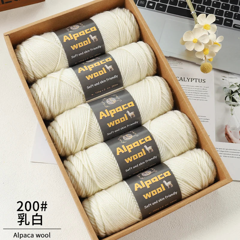 Alpaca Wool Chunky Yarn 500g – 5 Pack