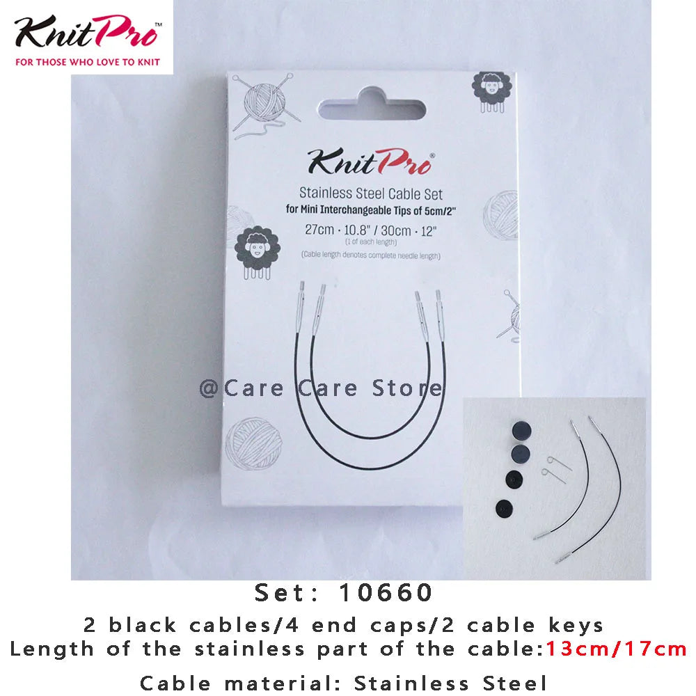 1Pair KnitPro Zing 5cm Interchangeable Circular Knitting Needls