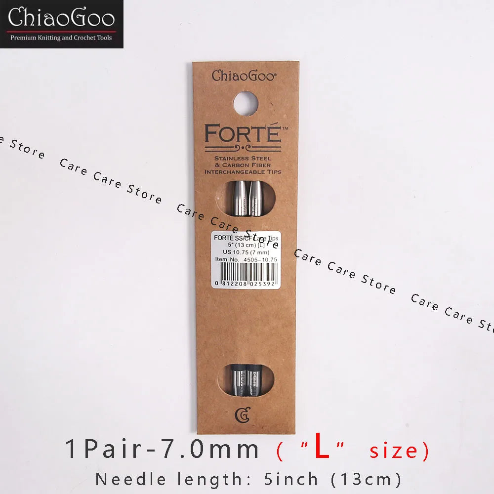 1Pair ChiaoGoo 13cm/5Inch FORTE Knitting Needles