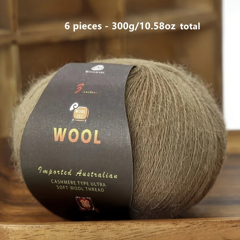 6 Stück luxuriöse Wolle