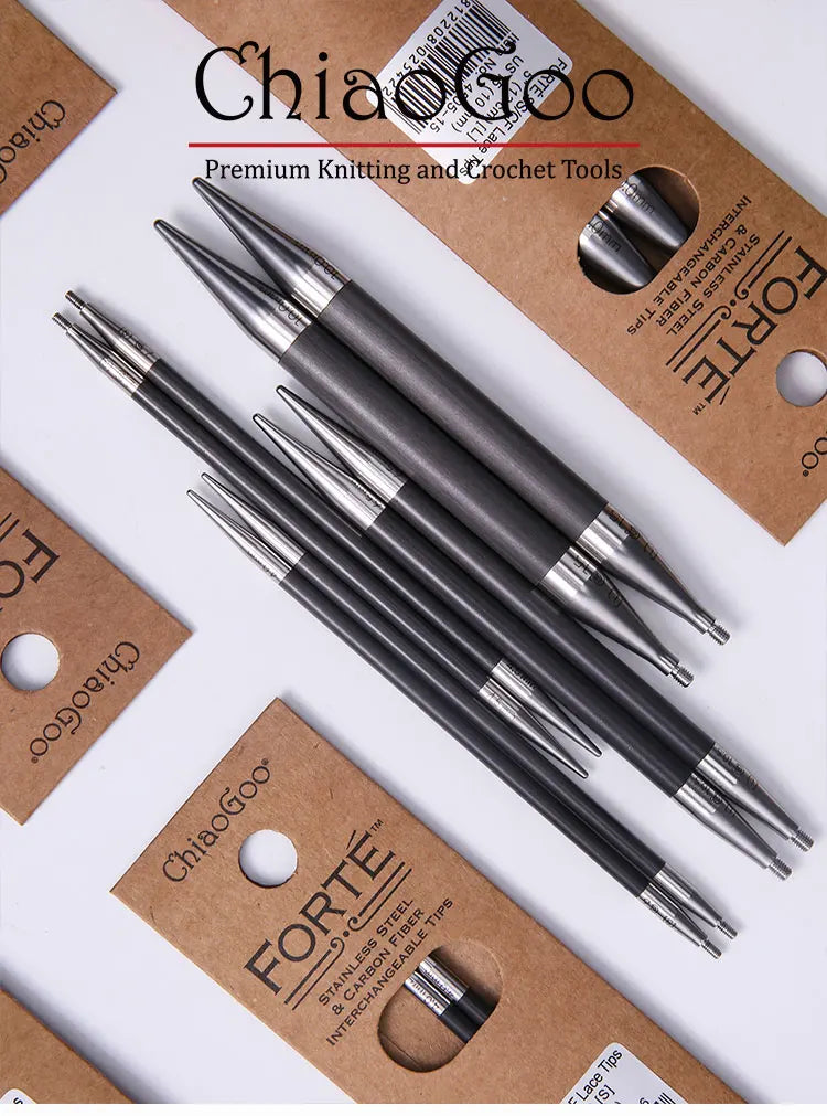 1Pair ChiaoGoo 13cm/5Inch FORTE Knitting Needles