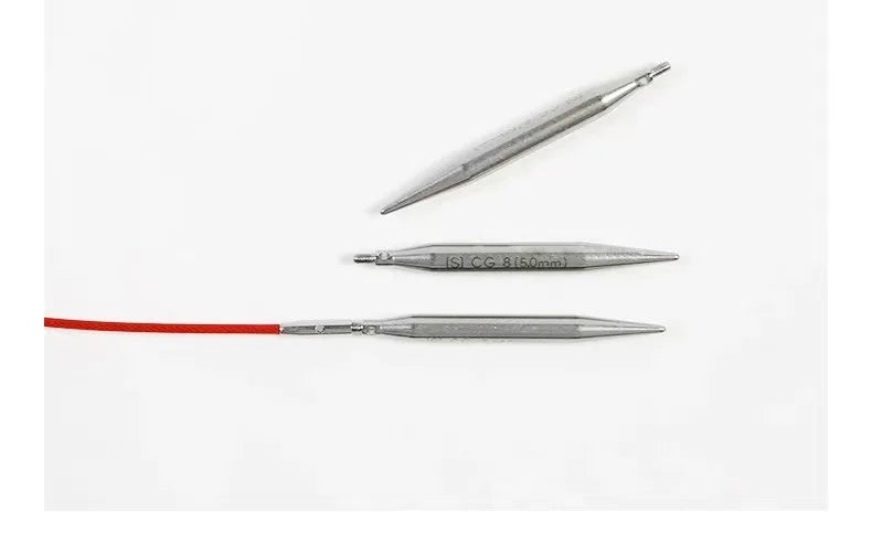 1Piece Original ChiaoGoo TWIST Red Interchangeable Knitting Needles Cable Spokes Cord ChiaoGoo Memory-Free Nylon Steel Cables