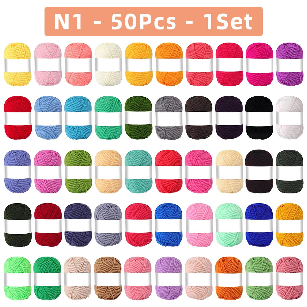 4-Ply Milk Cotton Yarn – 25/50pcs