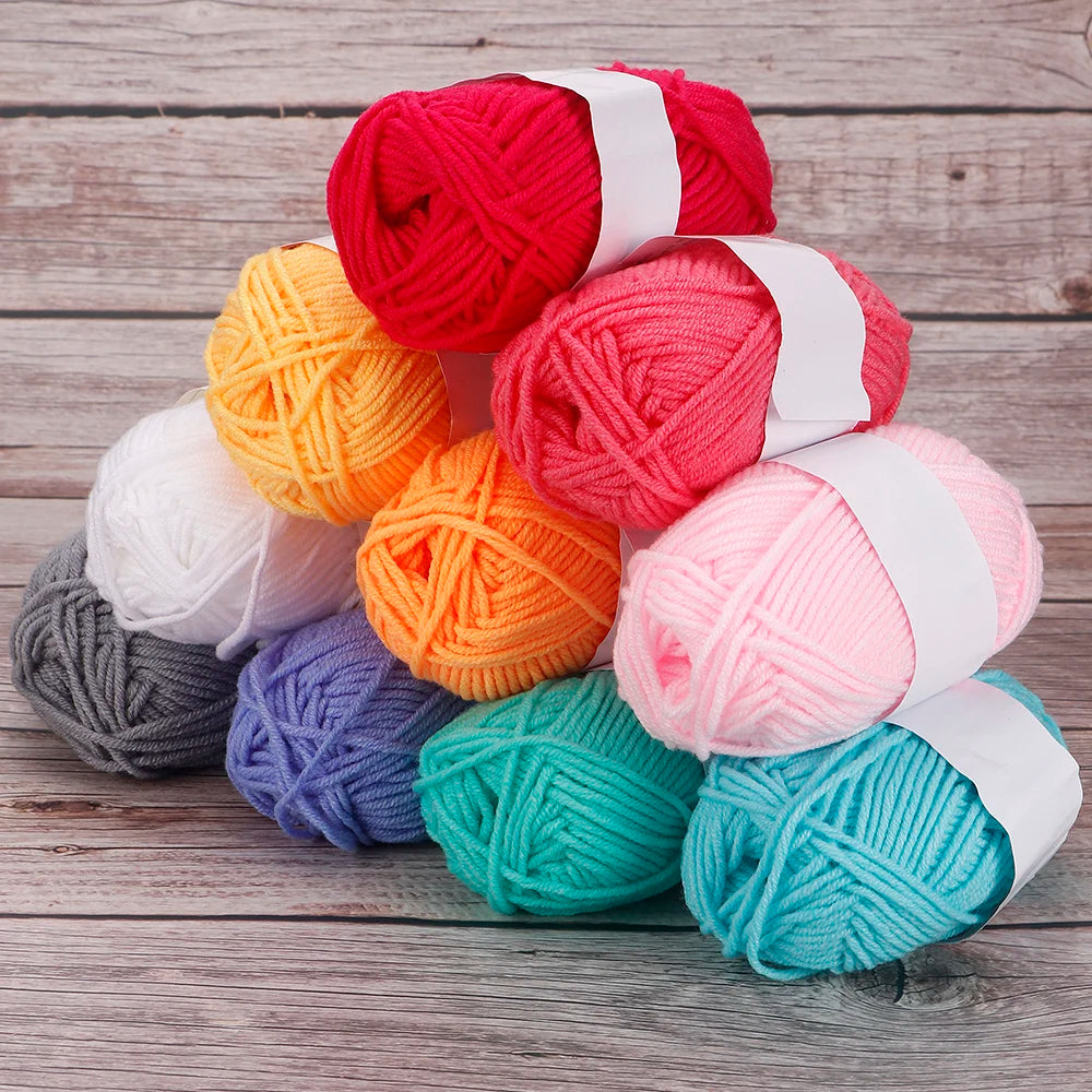 4-Ply Milk Cotton Yarn – 25/50pcs