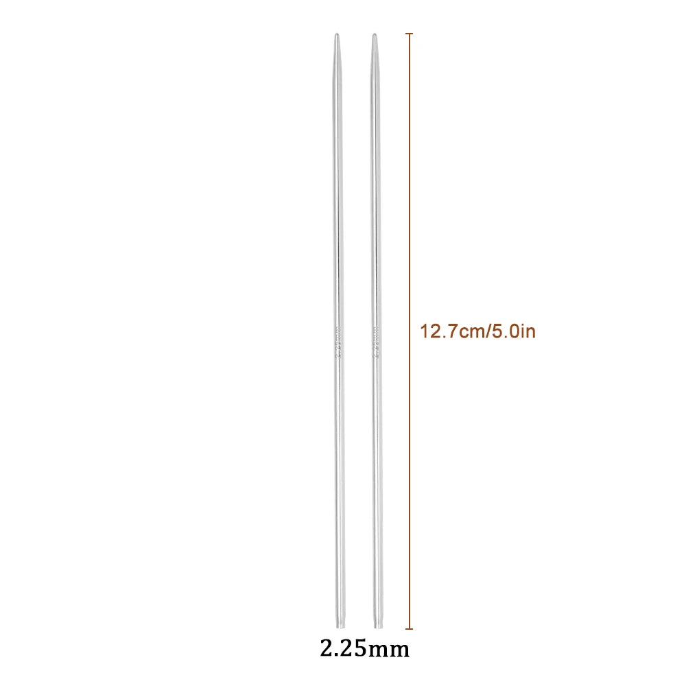Interchangeable Circular Knitting Needles 2-5mm Detachable Stainless Steel Crochet Knitting Tool DIY Handmade Weaving Crafts Kit