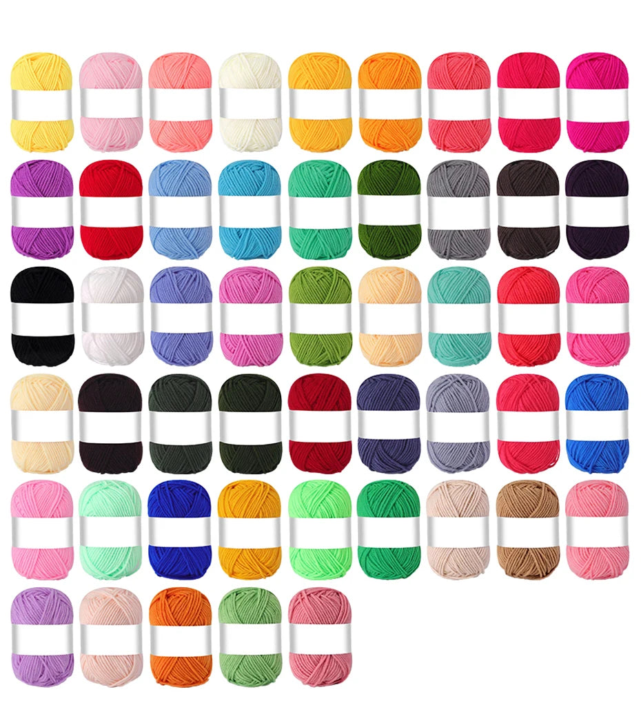 4-Ply Milk Cotton Yarn – 25/50pcs