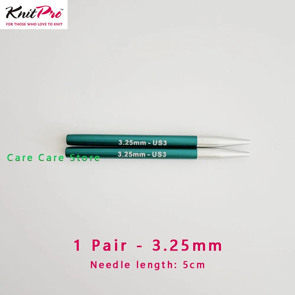 1Pair KnitPro Zing 5cm Interchangeable Circular Knitting Needls