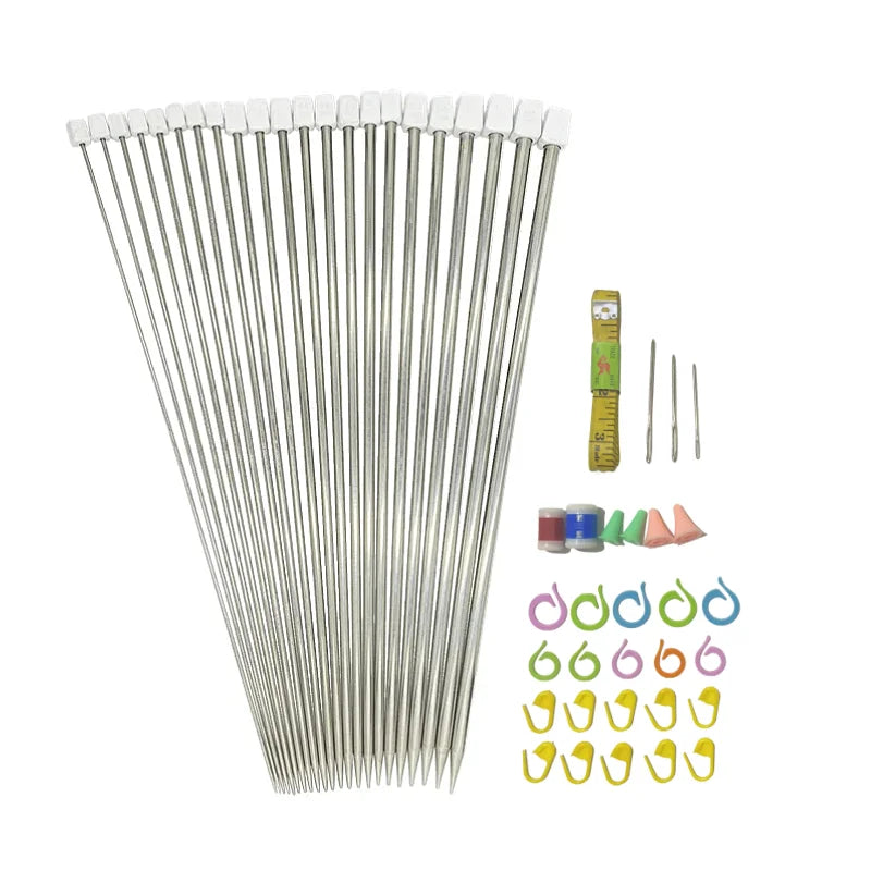 41pc Stainless Steel Knitting Needle Set