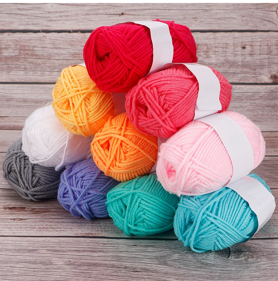 4-Ply Milk Cotton Yarn – 25/50pcs