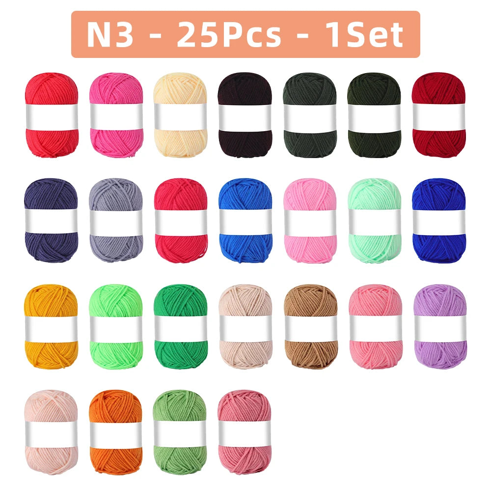 4-Ply Milk Cotton Yarn – 25/50pcs