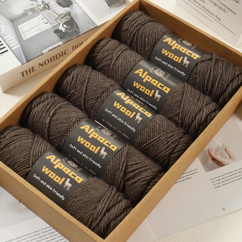 Alpaca Wool Chunky Yarn 500g – 5 Pack