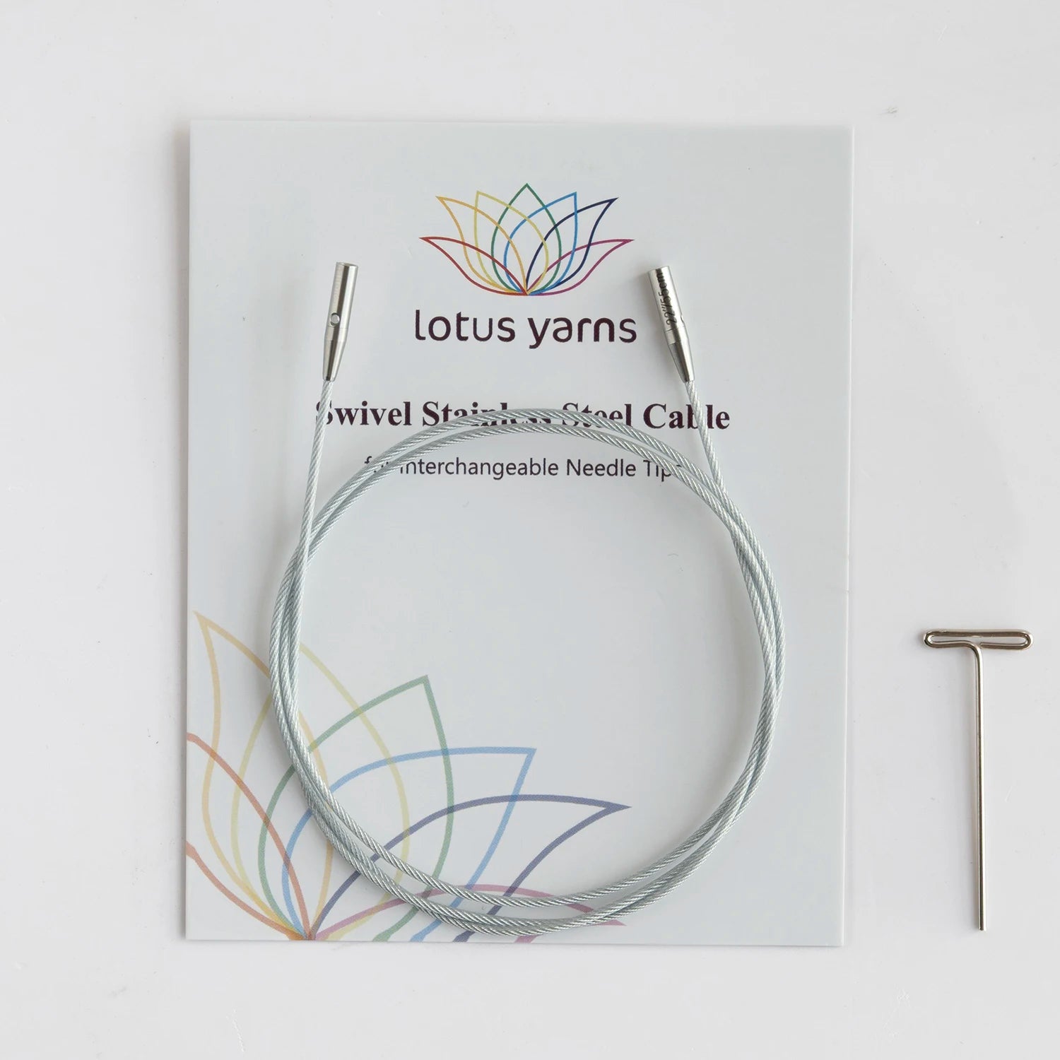 Lotus Yarns 360°  Silver Swivel Cables