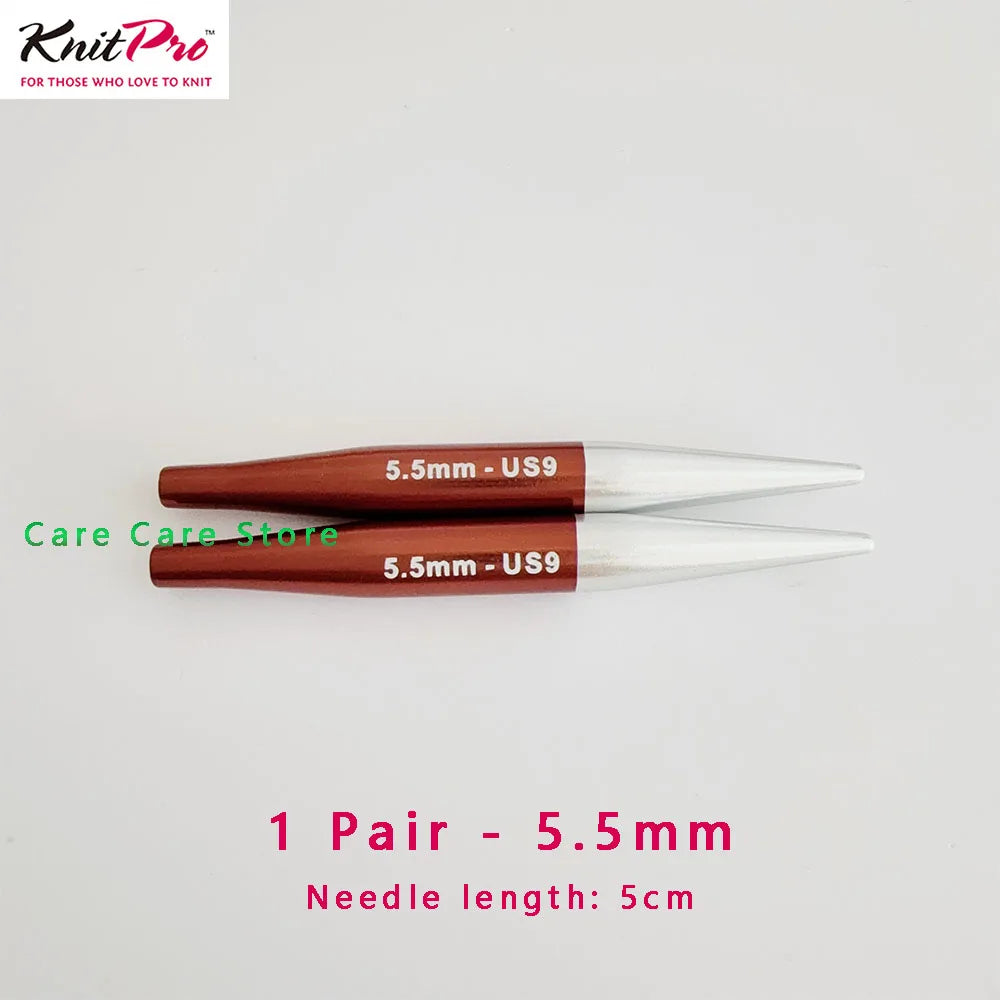 1Pair KnitPro Zing 5cm Interchangeable Circular Knitting Needls