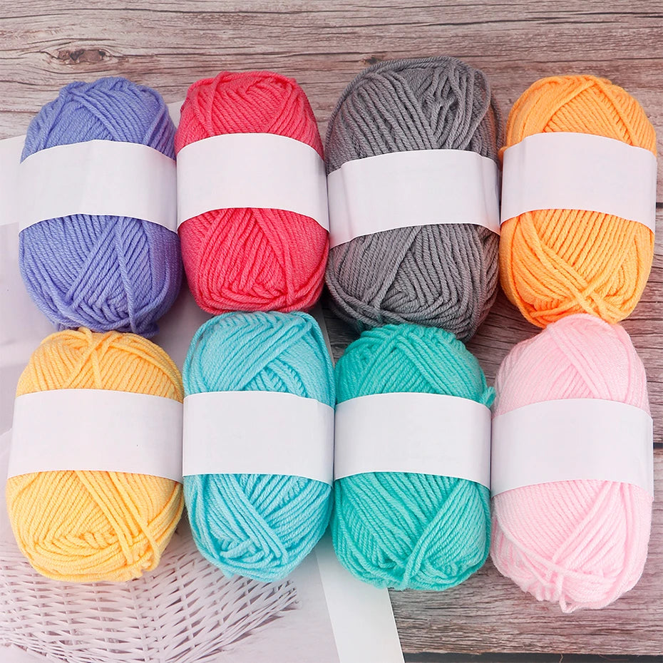 4-Ply Milk Cotton Yarn – 25/50pcs