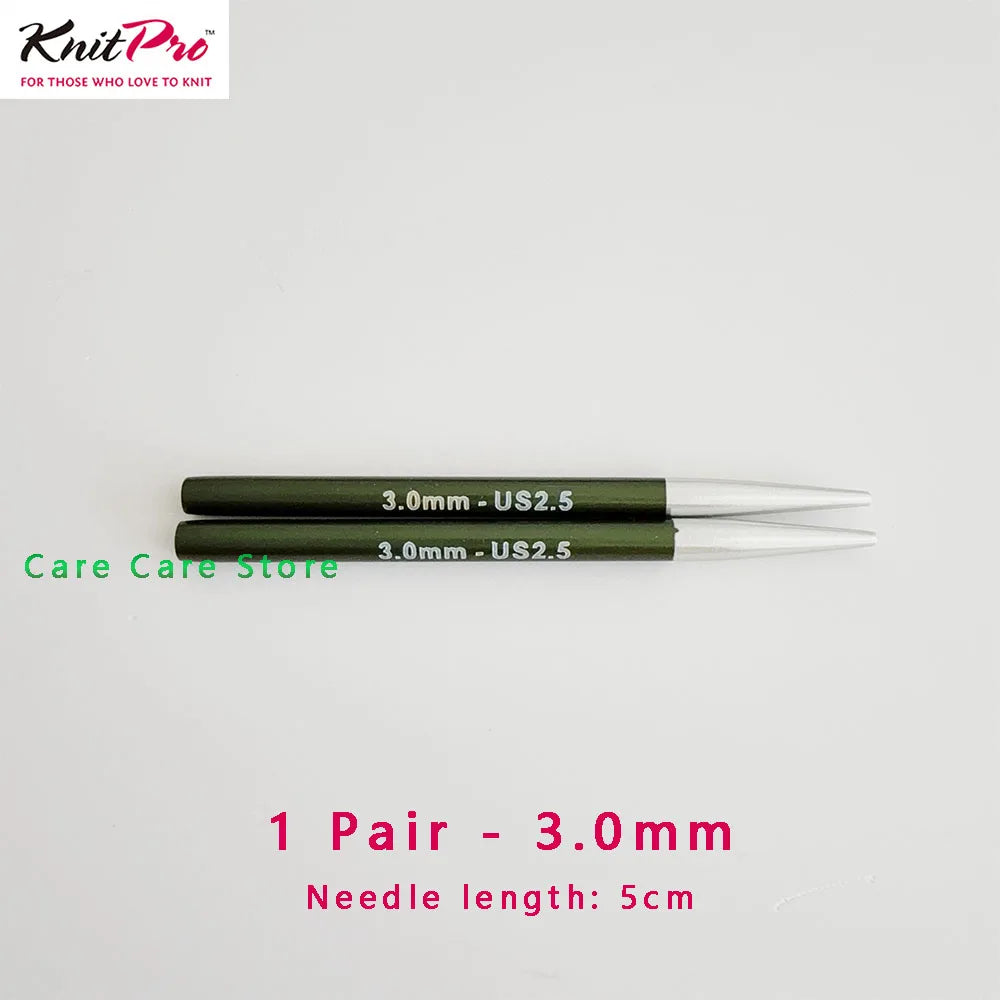 1Pair KnitPro Zing 5cm Interchangeable Circular Knitting Needls