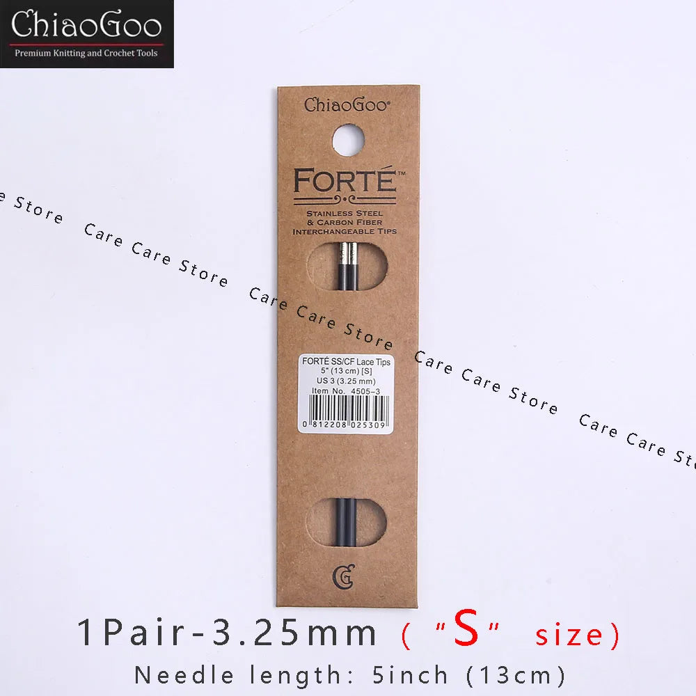 1Pair ChiaoGoo 13cm/5Inch FORTE Knitting Needles