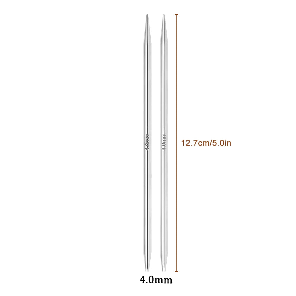 Interchangeable Circular Knitting Needles 2-5mm Detachable Stainless Steel Crochet Knitting Tool DIY Handmade Weaving Crafts Kit