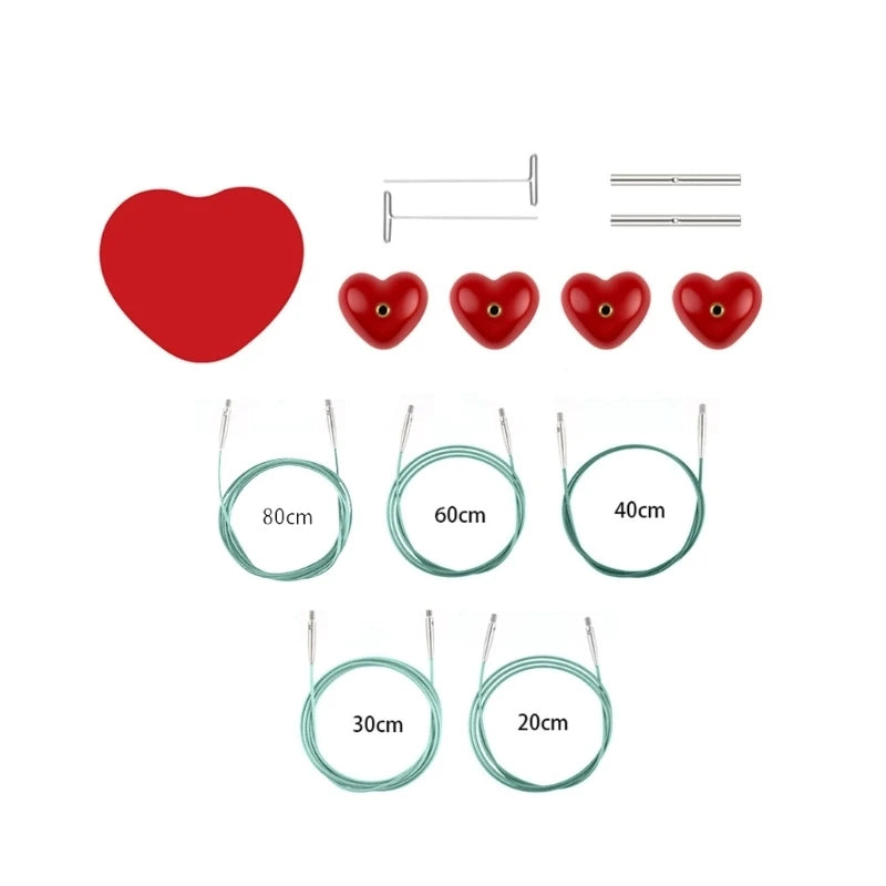10Pairs Interchangeable Circular Knitting Needle