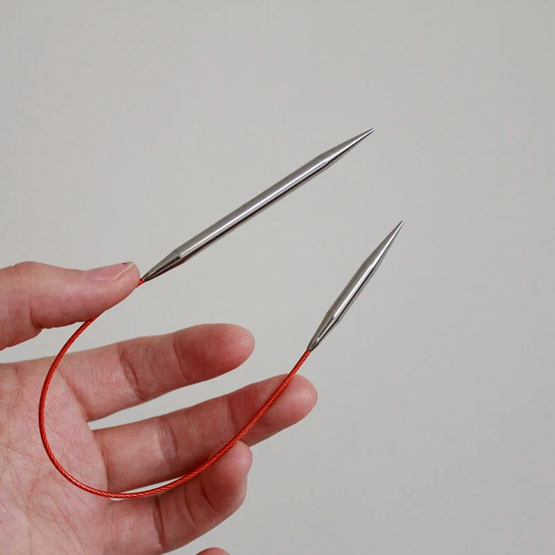 Lotus Yarns 25cm Stainless Steel Fixed Circular Knitting Needles