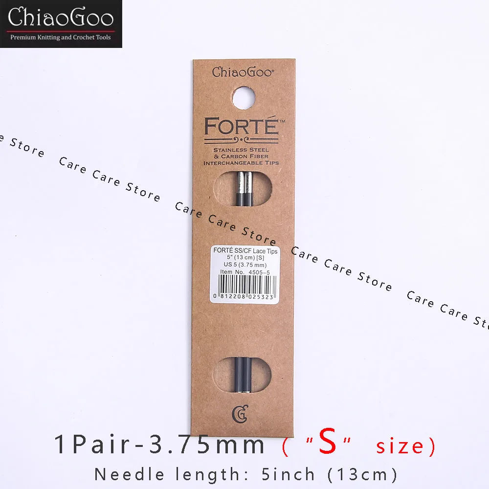 1Pair ChiaoGoo 13cm/5Inch FORTE Knitting Needles
