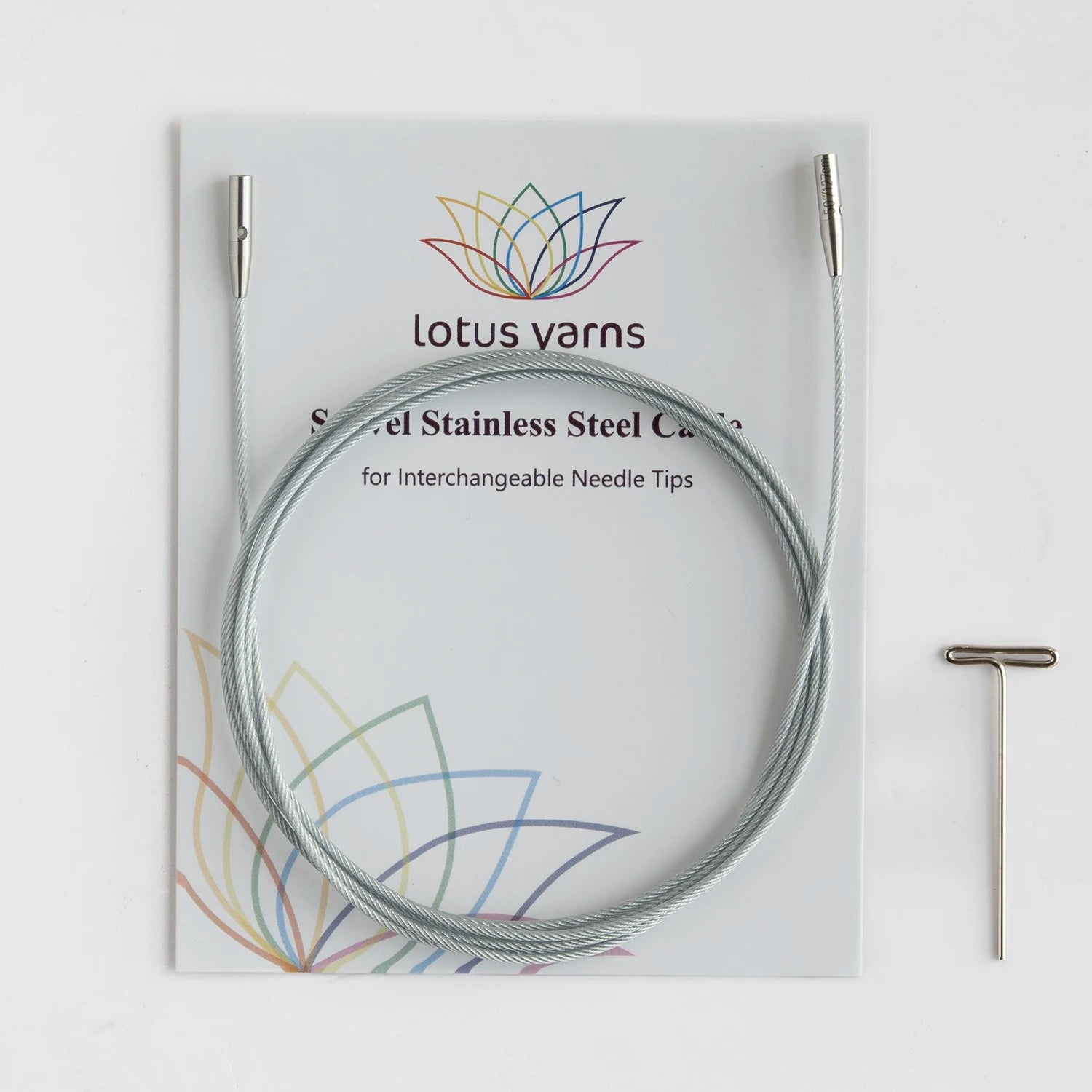 Lotus Yarns 360°  Silver Swivel Cables