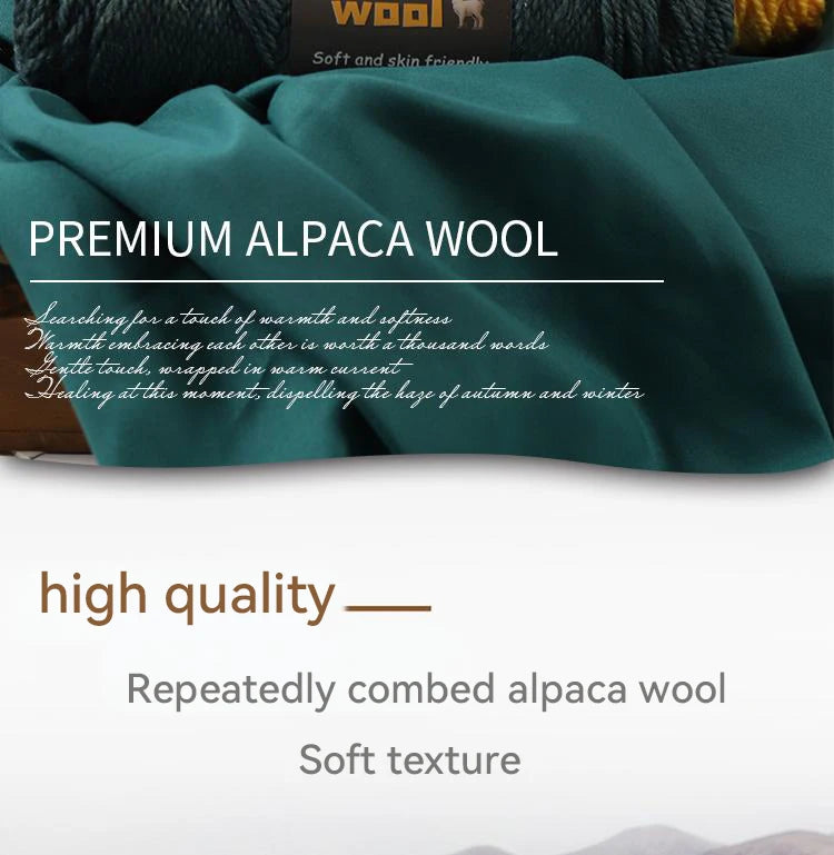 Alpaca Wool Chunky Yarn 500g – 5 Pack