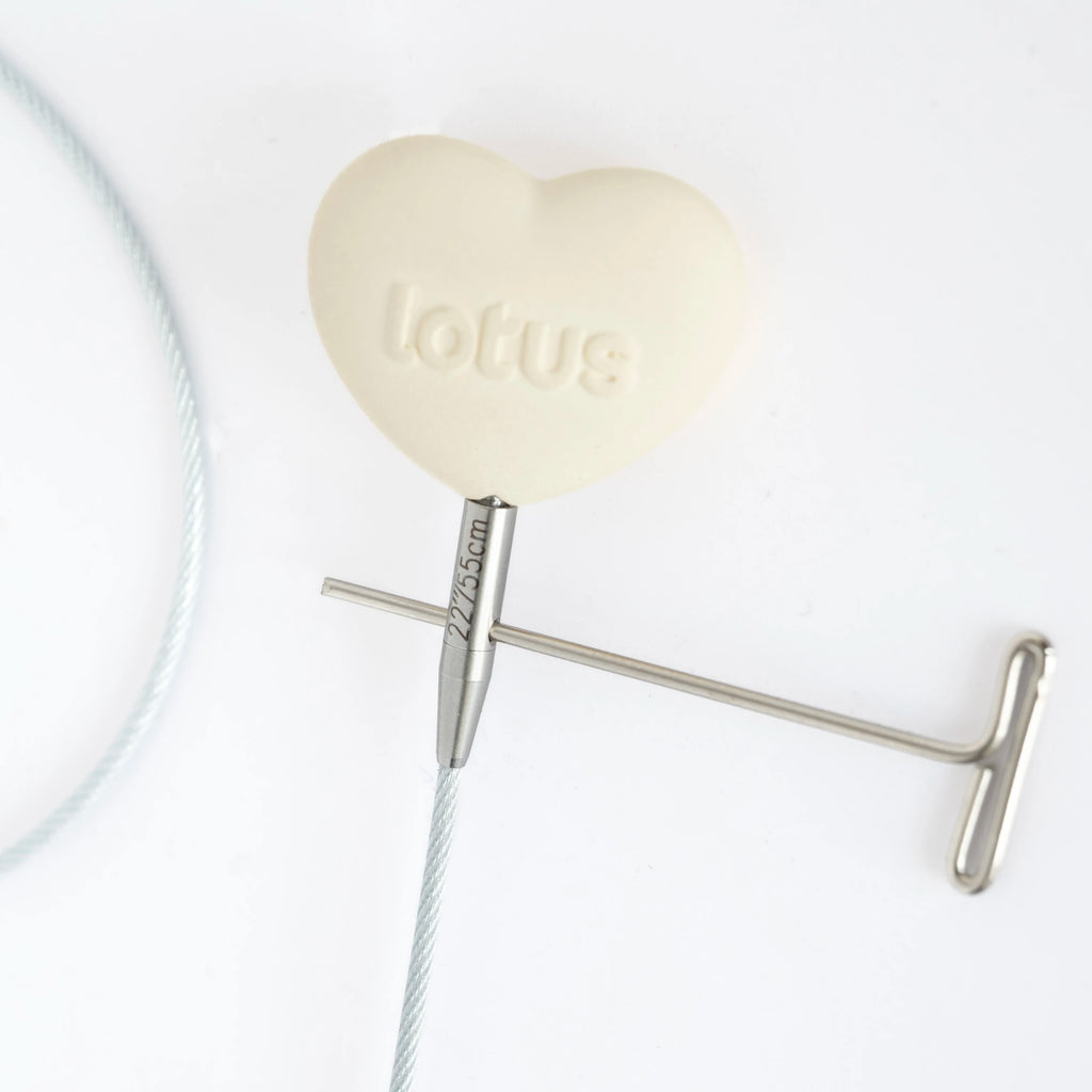 Lotus Yarns 360°  Silver Swivel Cables